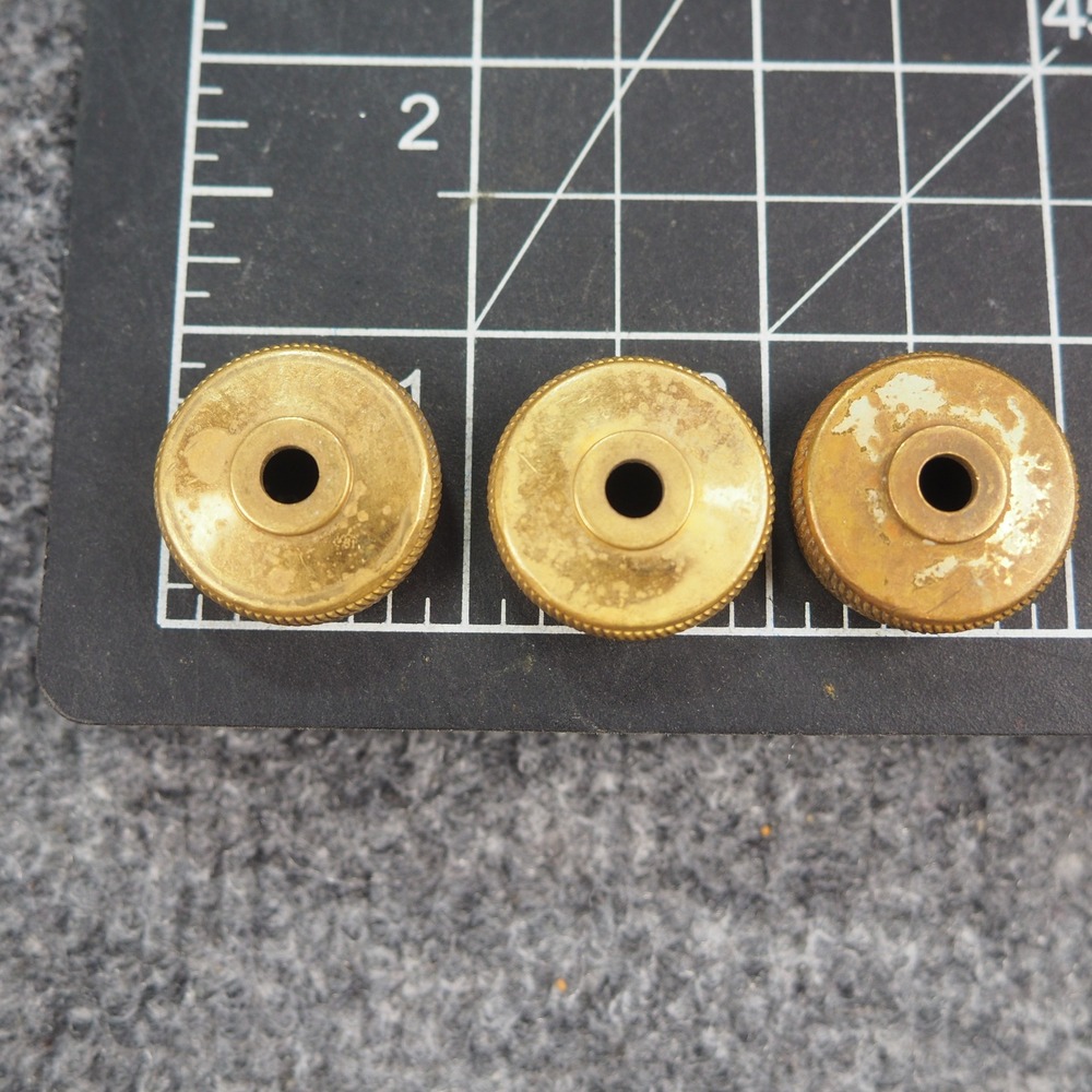 Bach Mellophone Bottom Caps Set of 3 Brass Replacement Parts